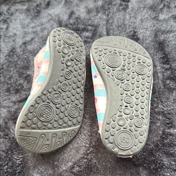 Kids Flamingo Print Swim Shoes - Pink and Blue - Picture 3 of 5